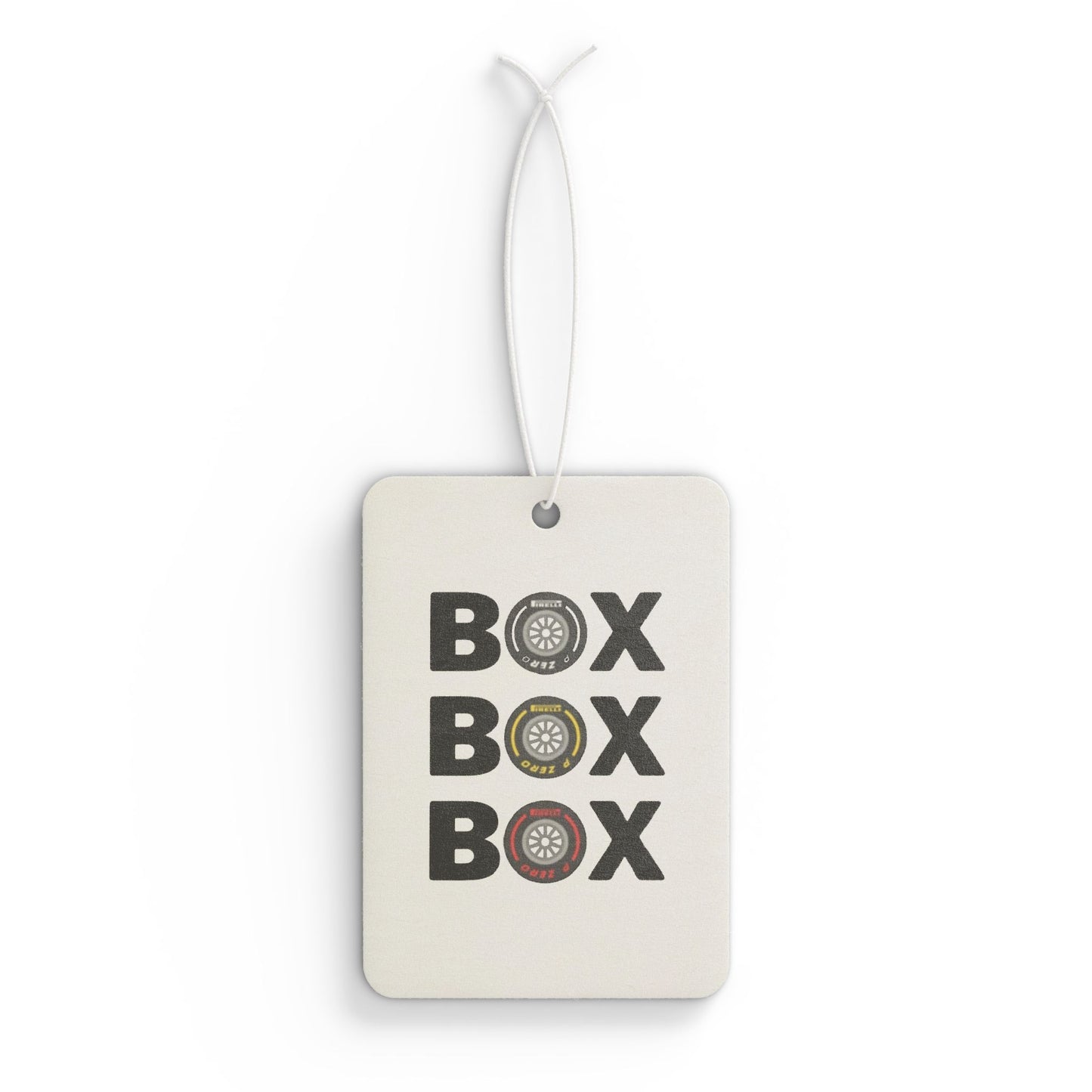 "BOX BOX BOX" Car Air Freshener