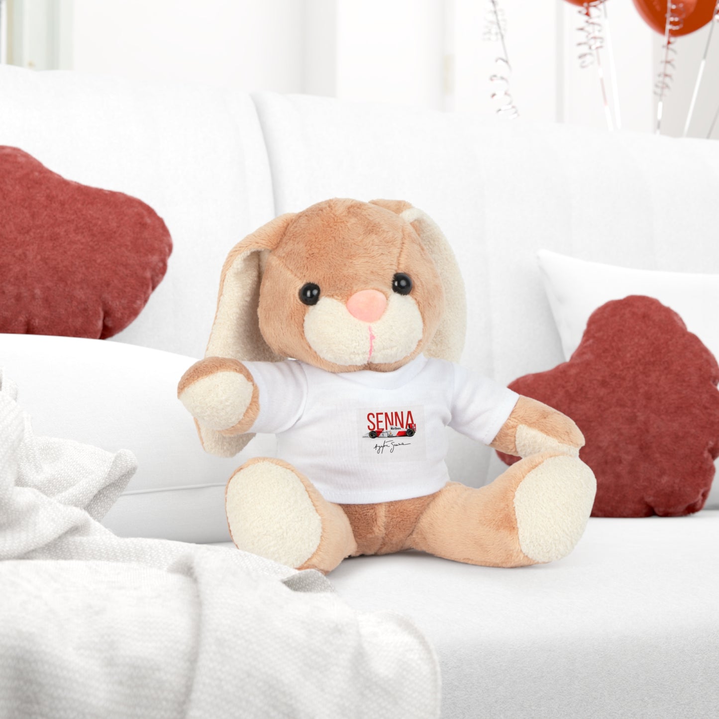 Ayrton Senna Tribute Plush Toy – With Removable T-Shirt