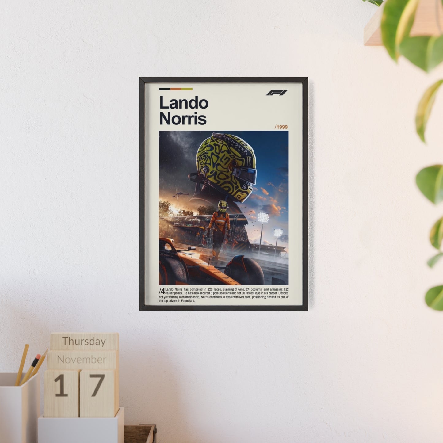 Lando Norris Framed Poster