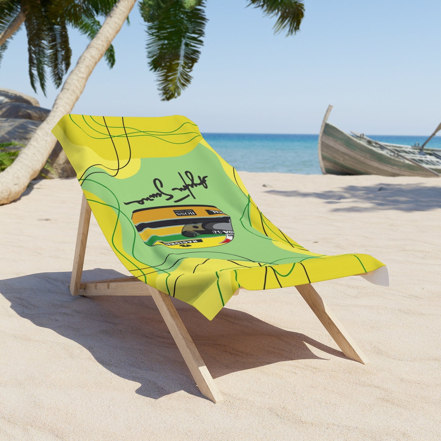 Ayrton Senna Beach Towel
