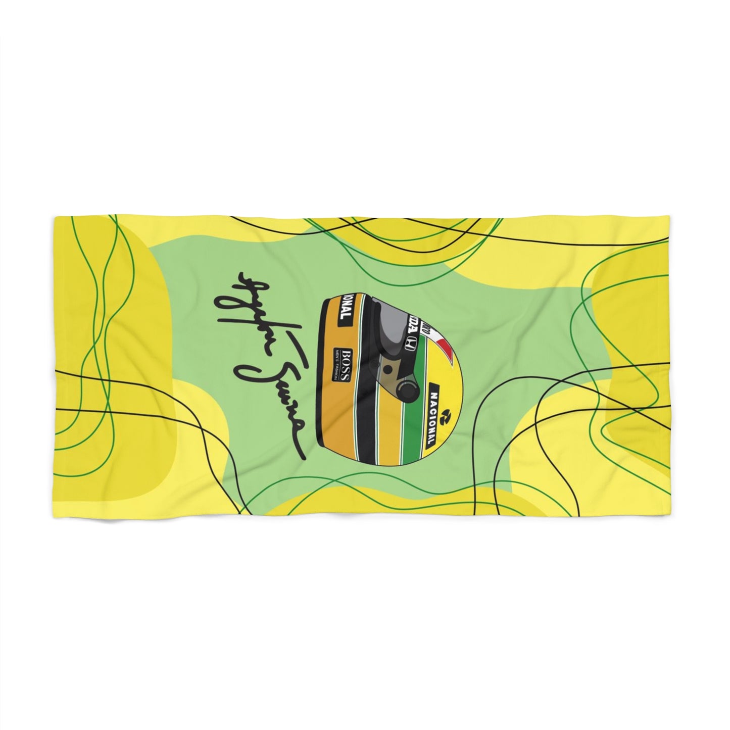 Ayrton Senna Beach Towel