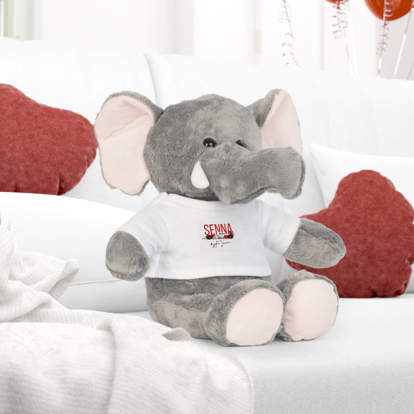 Ayrton Senna Tribute Plush Toy – With Removable T-Shirt