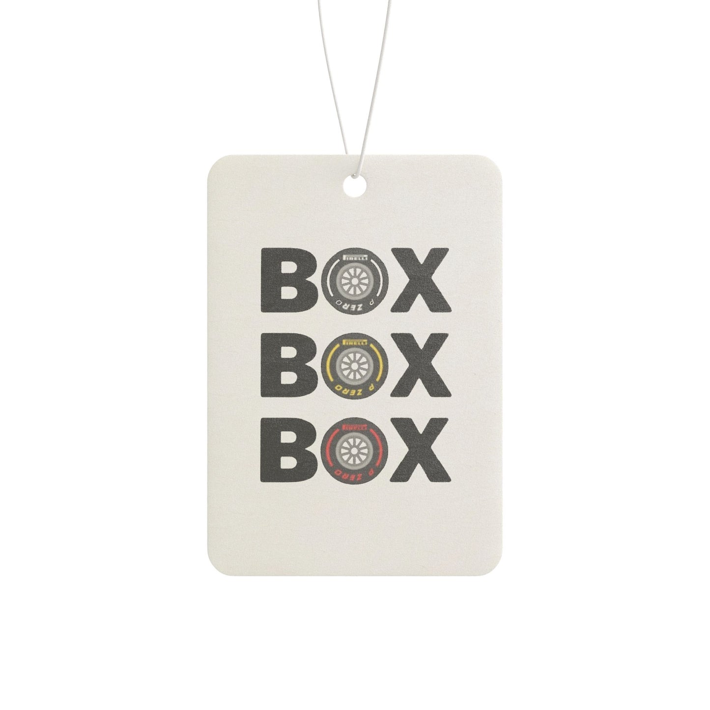 "BOX BOX BOX" Car Air Freshener