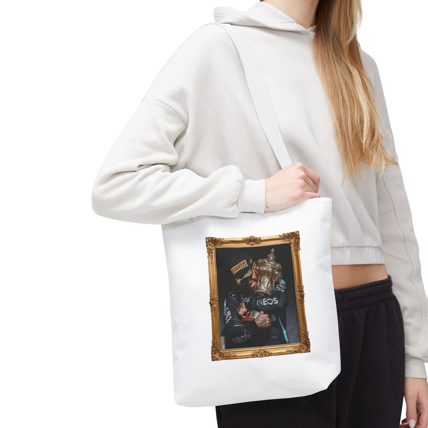 Lewis Hamilton Tote Bag (White Edition)