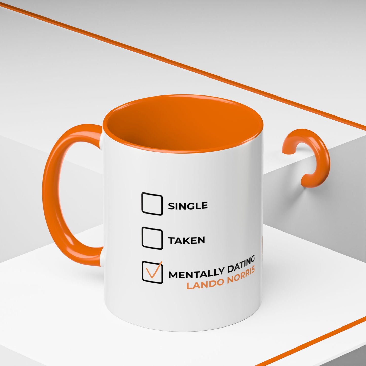 Mentally Dating Lando Norris Mug