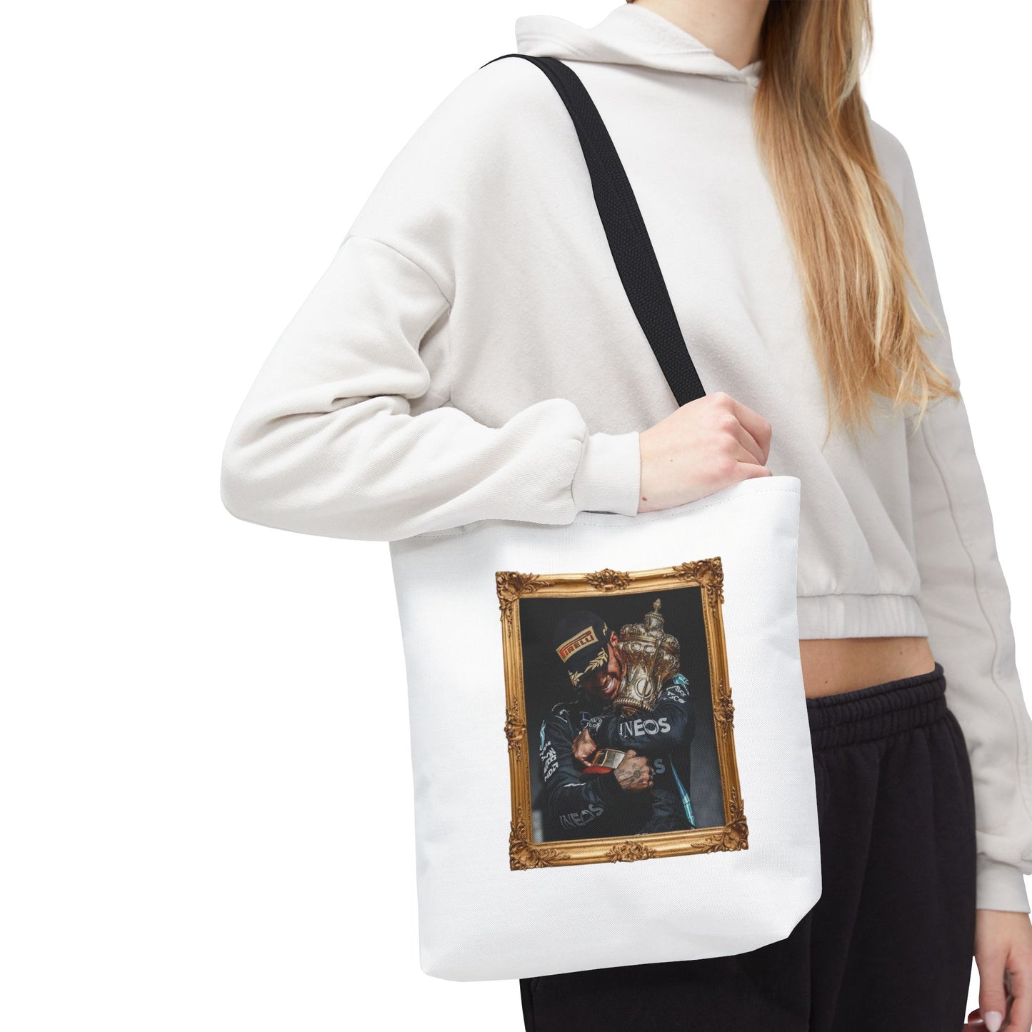 Lewis Hamilton Tote Bag (White Edition)