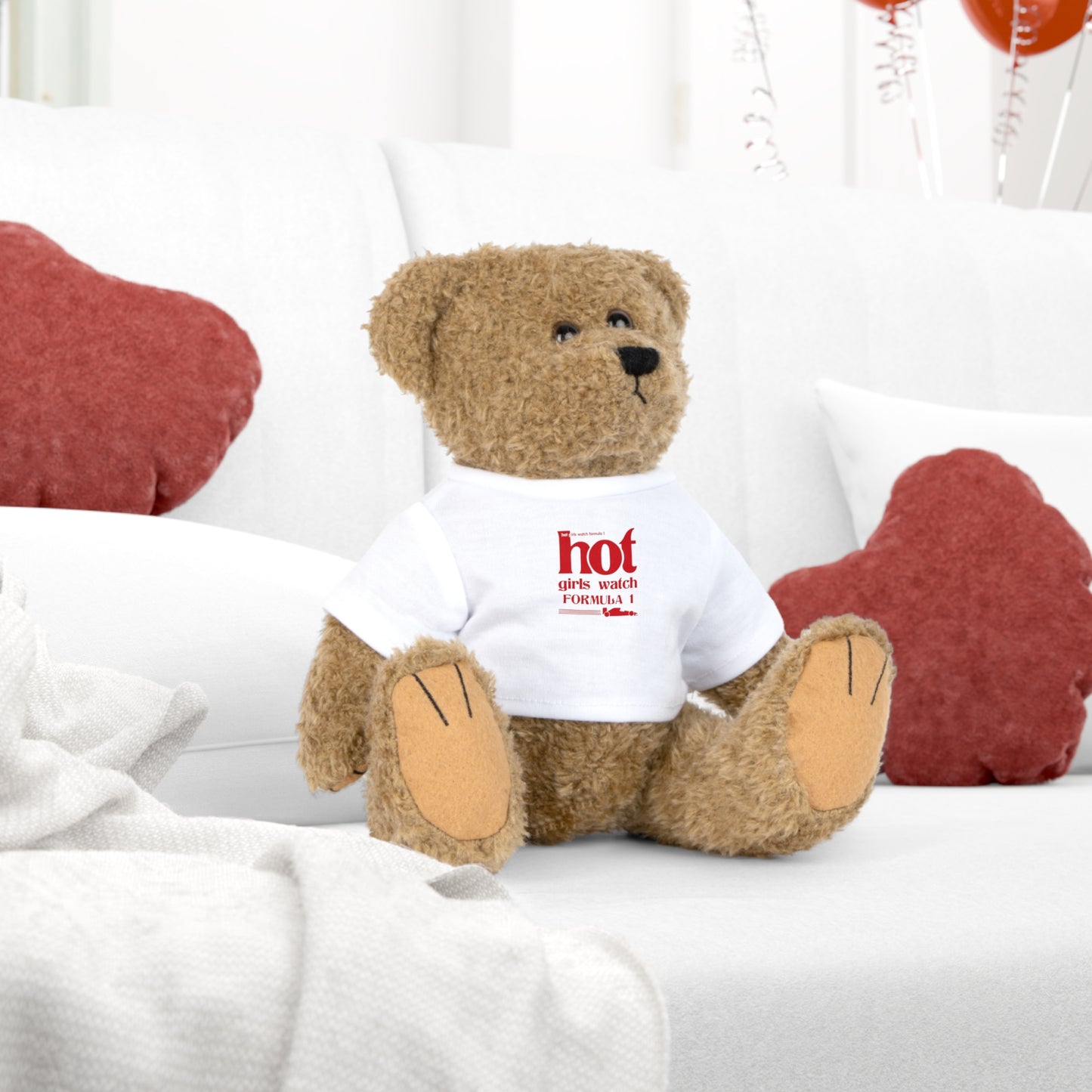 "Hot Girls Watch Formula 1" Plush Toy