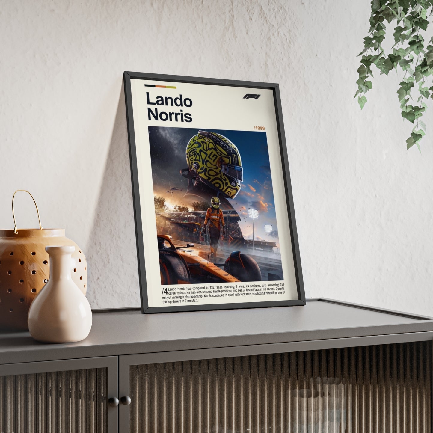 Lando Norris Framed Poster