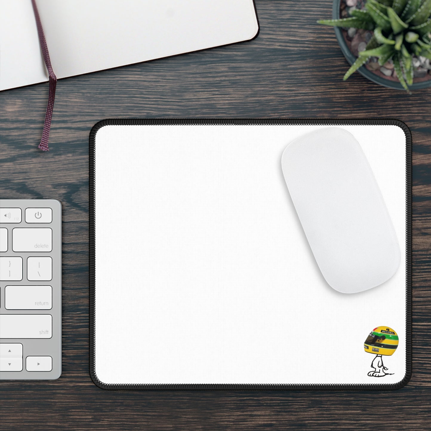 Ayrton Senna Helmet Mouse Pad