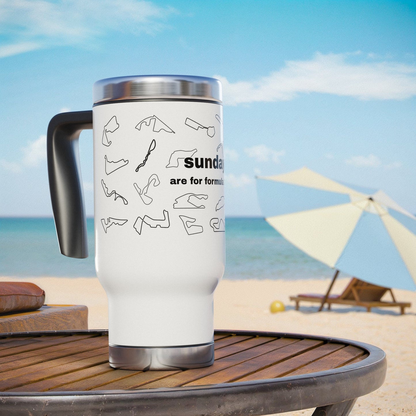 Travel Mug "Sundays are for Formula 1"