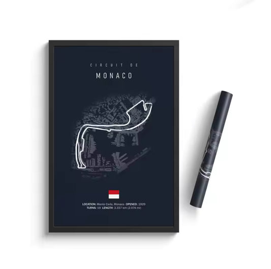 Poster Monaco Circuit